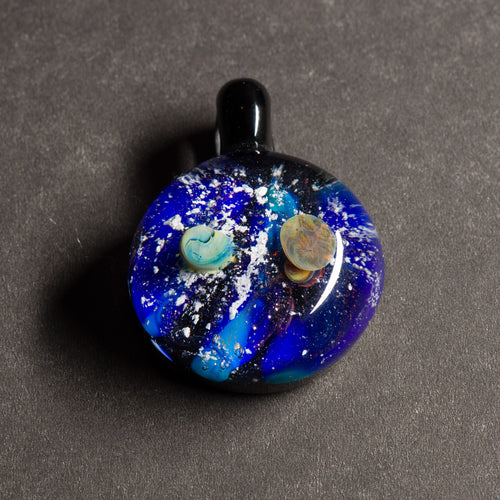 Blue Cosmos Memorial Pendant