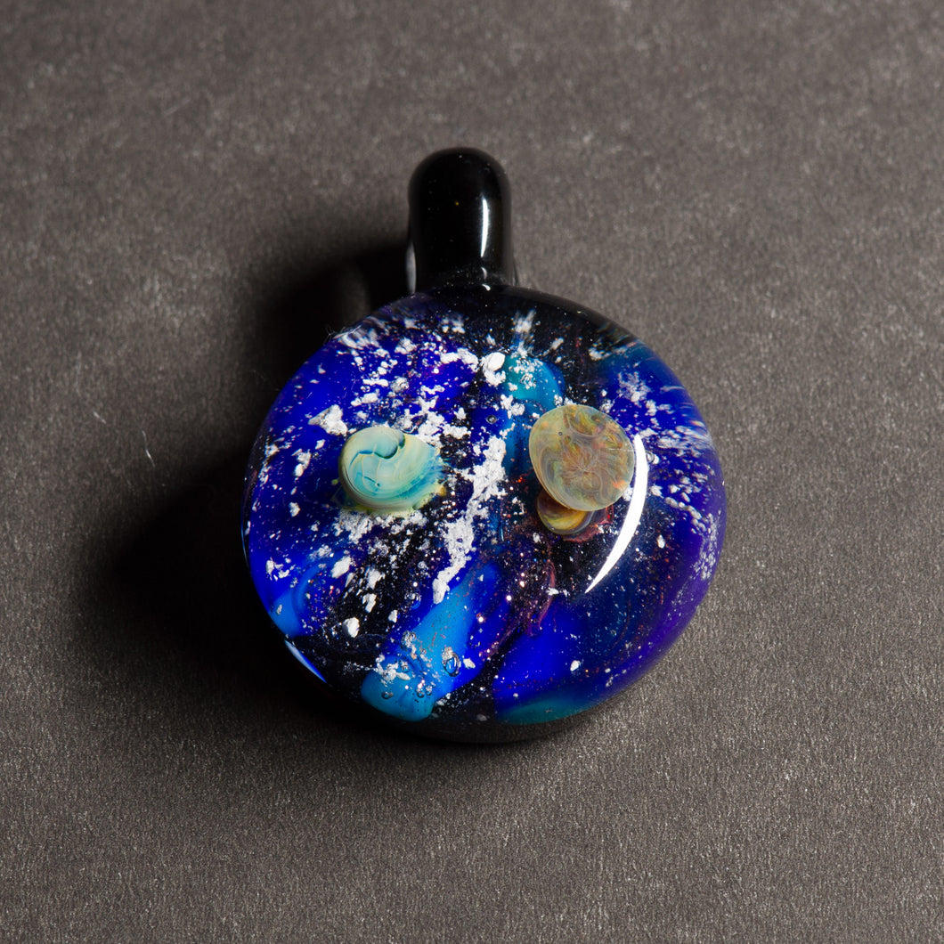 Blue Cosmos Memorial Pendant