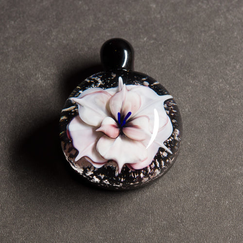 White Flower Memorial Pendant