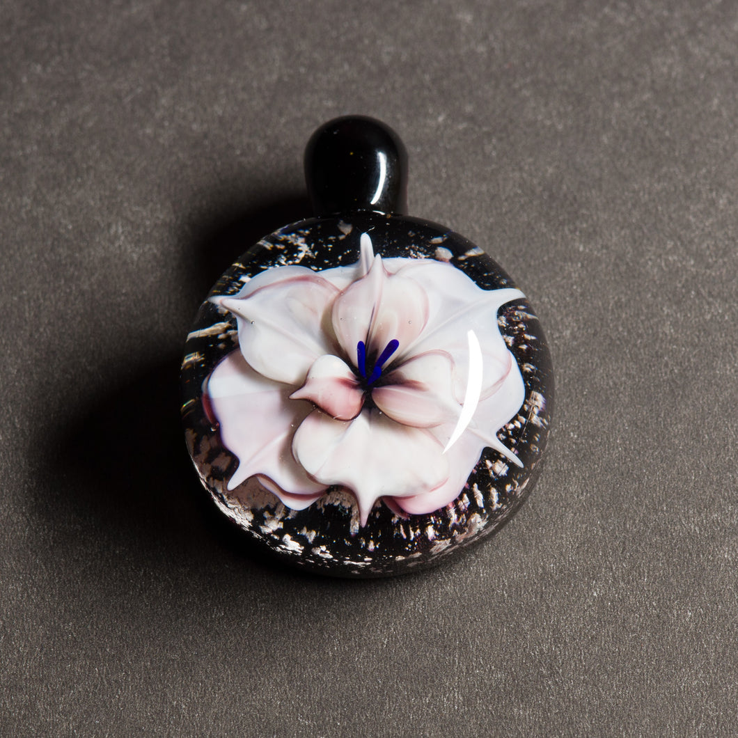 White Flower Memorial Pendant